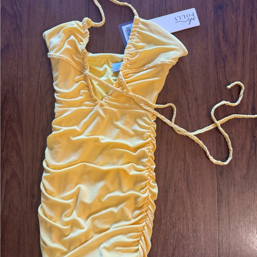 Oh Polly Ruched Mini Dress